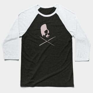 Skull and Drumsticks Baseball T-Shirt